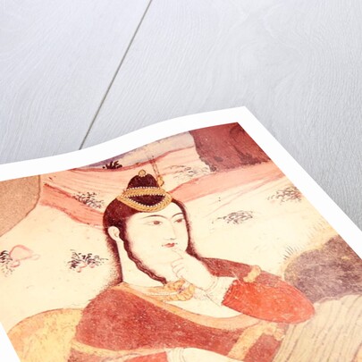 Woman from the Court of Shah Abbas I, 1585-1627 by School Persian