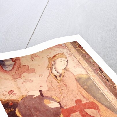 Musician from the Court of Shah Abbas, 1585-1627 by School Persian