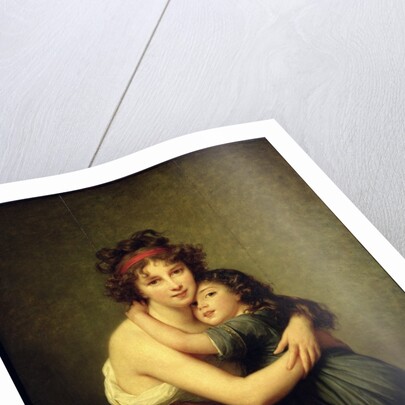 Self portrait with her daughter Julie, 1789 by Elisabeth Louise Vigee-Lebrun
