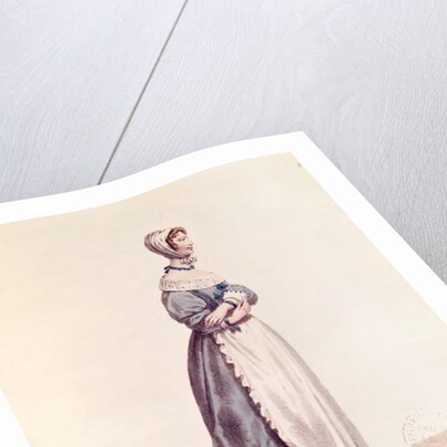 Madame Debrie in the role of Agnes in 'L'Ecole des Femmes' in 1680 by Hippolyte (after) Lecomte