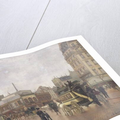 La Place Clichy, Paris, 1896 by Edmond Georges Grandjean