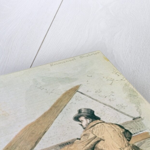 Emmanuel Chabrier, cover illustration from 'La Revue Illustree' by Jean-Baptiste Edouard Detaille