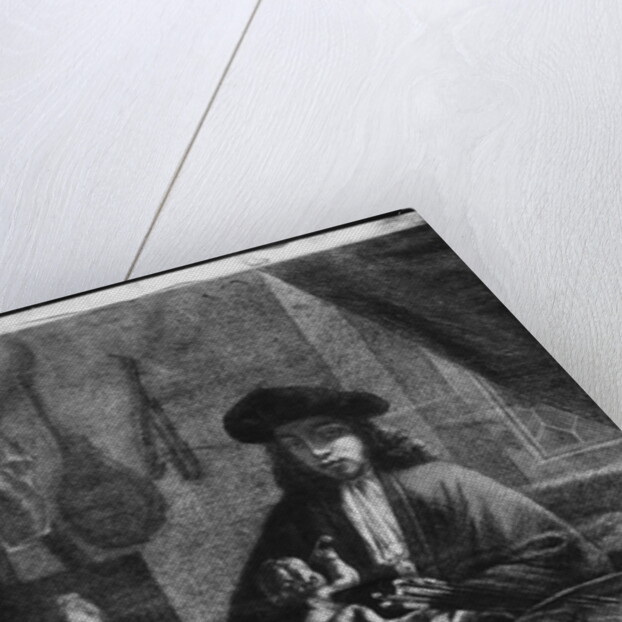 Portrait of a Young Artist, engraved by Johannes Meyssens by Michiel van (after) Musscher