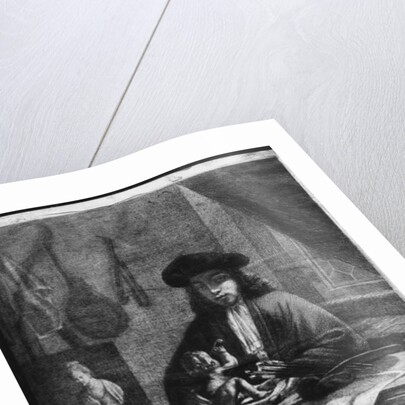 Portrait of a Young Artist, engraved by Johannes Meyssens by Michiel van (after) Musscher