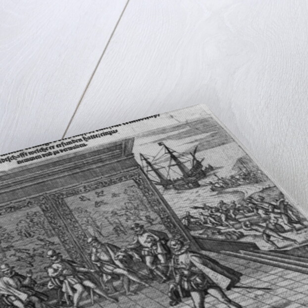 Francisco Pizarro asking the support of the imperial court for the government of Peru by Theodor de Bry