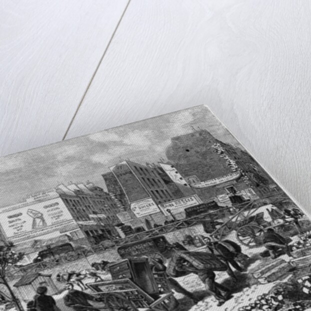 Expropriations during the extension of Avenue de l'Opera, inhabitants moving from the Butte des Moulins, October 1876 by French School