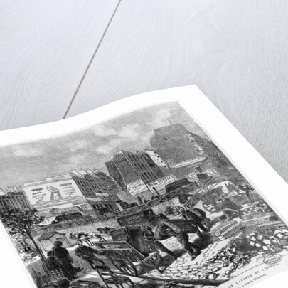 Expropriations during the extension of Avenue de l'Opera, inhabitants moving from the Butte des Moulins, October 1876 by French School