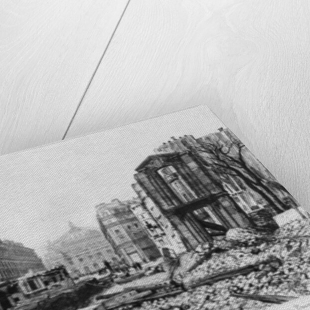 Building of Avenue de l'Opera, last demolitions, 1876 by French School