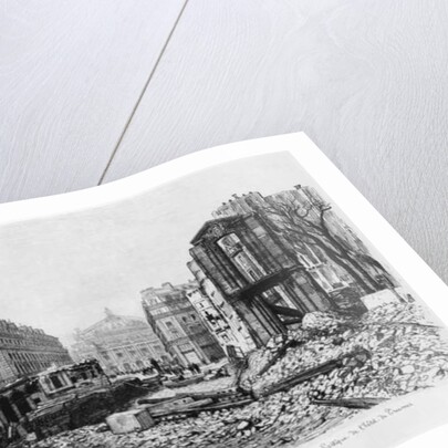 Building of Avenue de l'Opera, last demolitions, 1876 by French School