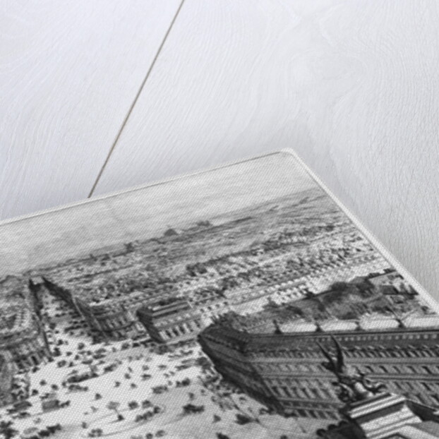 Improvements to Paris, opening of Avenue Napoleon after the building of the Butte des Moulins, 1877 by Auguste Victor Deroy