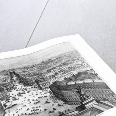 Improvements to Paris, opening of Avenue Napoleon after the building of the Butte des Moulins, 1877 by Auguste Victor Deroy