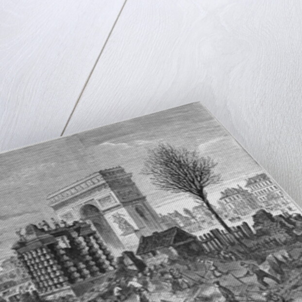 Demolition of the Paris barriers, Arc de Triomphe and Place de l'Etoile by Felix Thorigny