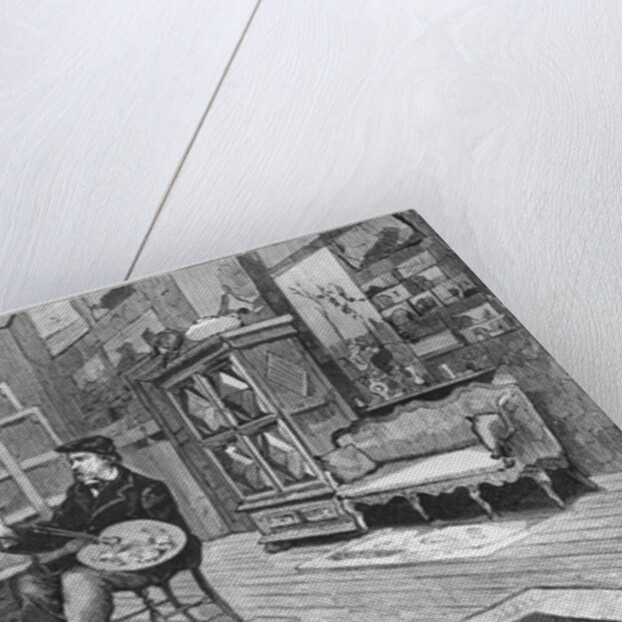 The studio of our lamented contributor Charles Daubigny by French School