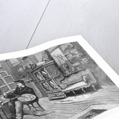 The studio of our lamented contributor Charles Daubigny by French School