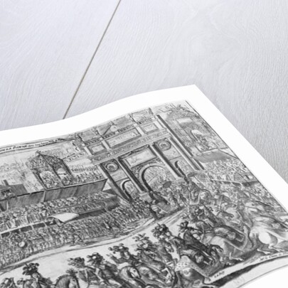 The Entry of Louis XIV and Marie-Therese of Austria in to Paris on 26th August 1660 by Gabriel Ladame