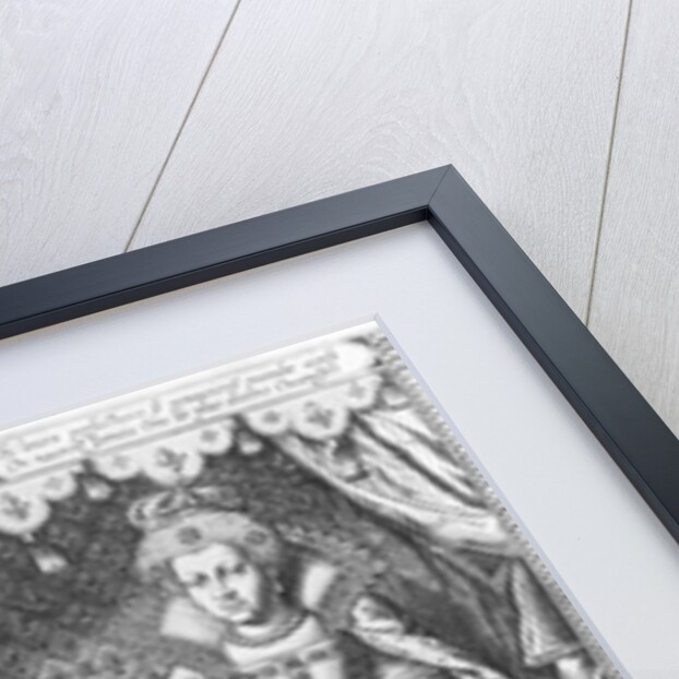 Queen Marie de Medicis and Louis XIII as a child, engraved by Nicolas de Mathoniere 1610 by Francois (after) Quesnel