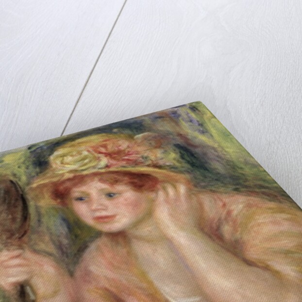 Woman with a Mirror, c.1915 by Pierre Auguste Renoir
