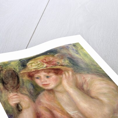 Woman with a Mirror, c.1915 by Pierre Auguste Renoir