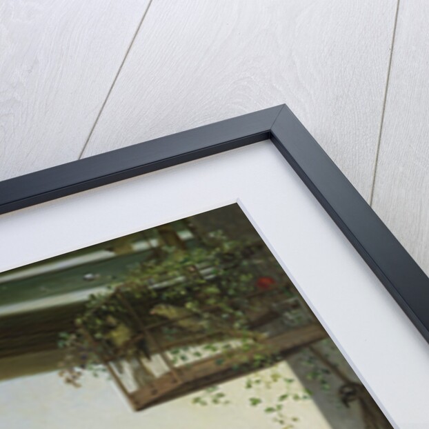 Rigolette Trying to Distract herself during Germain's Absence, 1844 by Joseph Desire Court