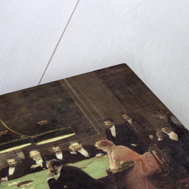 The game room at the casino, 1889 by Jean Beraud