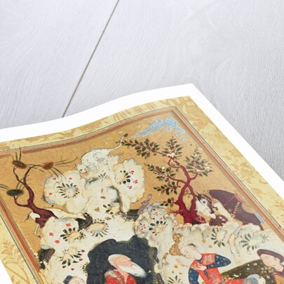 Prince visiting an Ascetic by Persian School