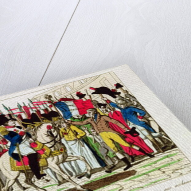 The People of Paris Acclaiming Napoleon on his Return from Elba in 1815 by French School