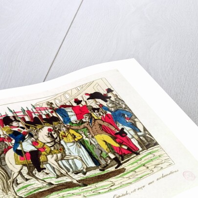 The People of Paris Acclaiming Napoleon on his Return from Elba in 1815 by French School