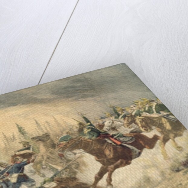 The Dragoons at the Battle of Gravelotte on the 16th August 1870 by Emile Brisset