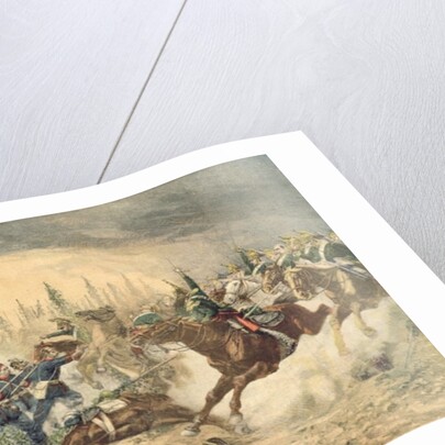 The Dragoons at the Battle of Gravelotte on the 16th August 1870 by Emile Brisset