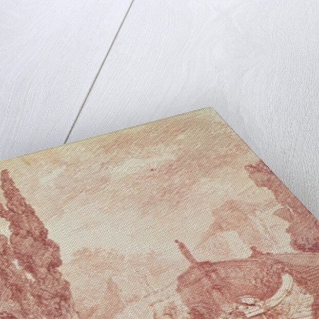 Staircase in the gardens of the Villa d'Este, Tivoli, 18th century by Jean-Honore Fragonard