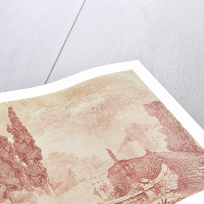 Staircase in the gardens of the Villa d'Este, Tivoli, 18th century by Jean-Honore Fragonard