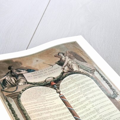 Declaration of the Rights of Man, 10th August, 1793 by French School