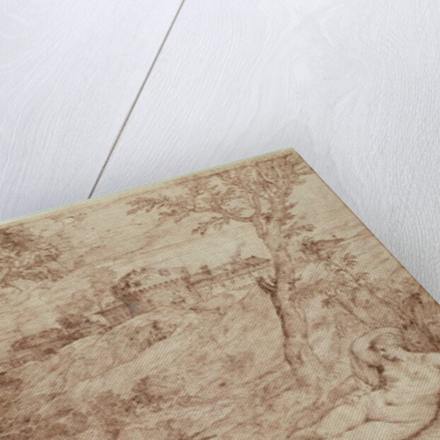 Landscape with a Dragon and a Nude Woman Sleeping by Titian (c.1488-1576)