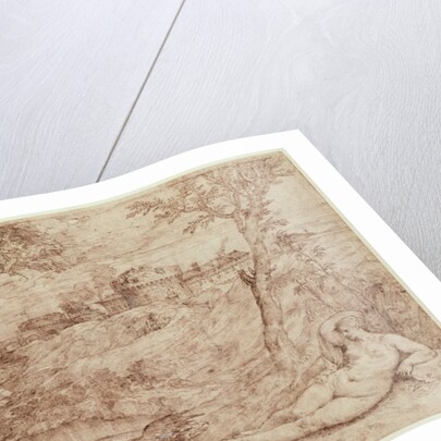 Landscape with a Dragon and a Nude Woman Sleeping by Titian (c.1488-1576)