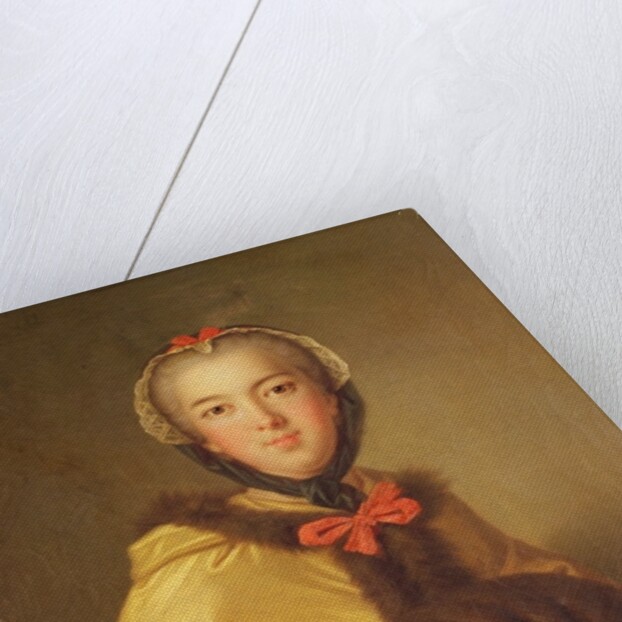 Portrait of Louis-Henriette de Bourbon-Conti, with muffler by Jean-Marc Nattier