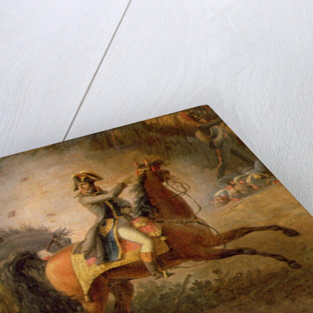 The Battle of Marengo, detail of Napoleon Bonaparte and his Major, 1801 by Louis Lejeune