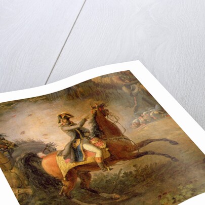 The Battle of Marengo, detail of Napoleon Bonaparte and his Major, 1801 by Louis Lejeune