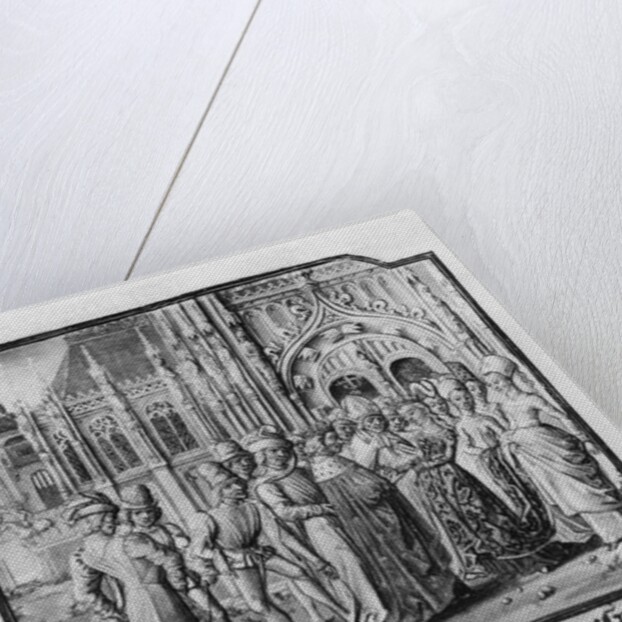 T.2 fol.311v Marriage of Charles VI King of France and Isabella of Bavaria at Amiens by French School