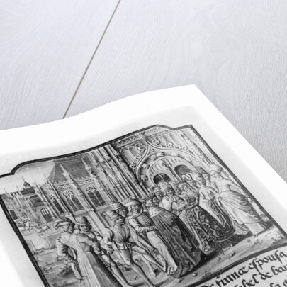 T.2 fol.311v Marriage of Charles VI King of France and Isabella of Bavaria at Amiens by French School