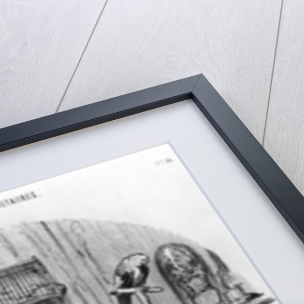 I do not hire people with children, plate 14 from the series 'Tenants and owners' by Honore Daumier