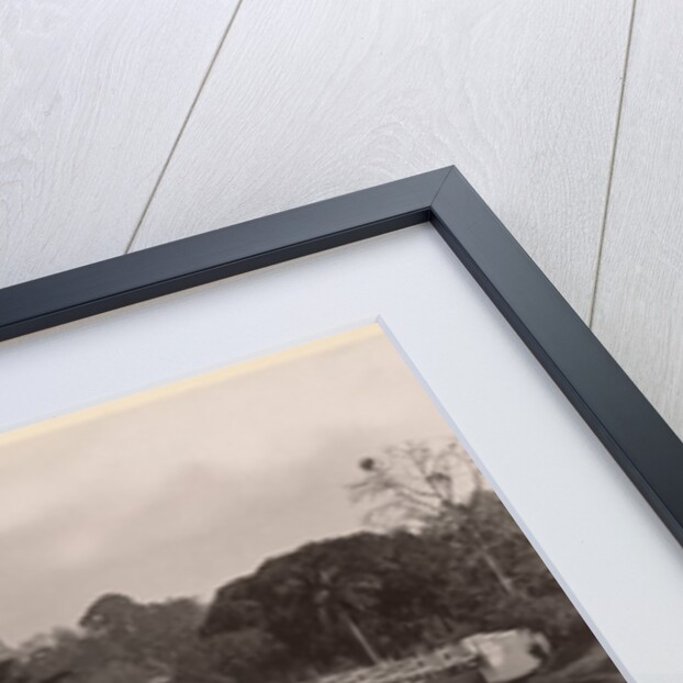 Island pavilion in the Cantanement Garden, Rangoon, Burma, late 19th century by Philip Adolphe Klier