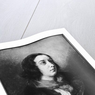 Portrait of George Sand, 1838 by Ferdinand Victor Eugene Delacroix