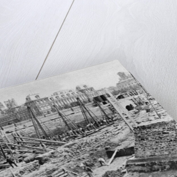 Building of the Hotel-Dieu, Paris, c.1866 by French Photographer