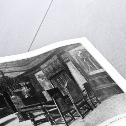 Homes of Victor Hugo, the lounge at Hauteville house in Guernsey, the armchair of the ancestor by Charles Gosselin