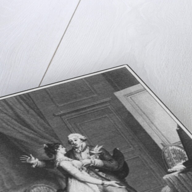 Illustration from 'The Sorrows of Werther' by Johann Wolfgang Goethe engraved by Jean Baptiste Simonet by Jean Michel the Younger (after) Moreau