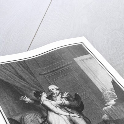 Illustration from 'The Sorrows of Werther' by Johann Wolfgang Goethe engraved by Jean Baptiste Simonet by Jean Michel the Younger (after) Moreau