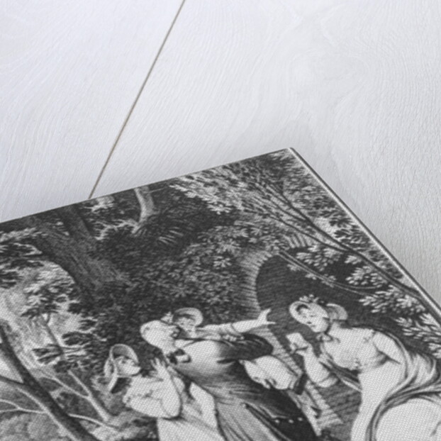 Illustration from 'The Sorrows of Werther' by Johann Wolfgang Goethe engraved by E. Deghent by Jean Michel the Younger Moreau