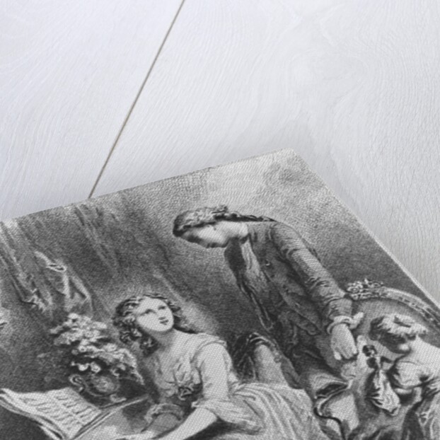 Illustration from 'The Sorrows of Werther' by Johann Wolfgang Goethe by Tony Johannot