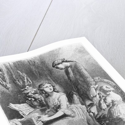 Illustration from 'The Sorrows of Werther' by Johann Wolfgang Goethe by Tony Johannot