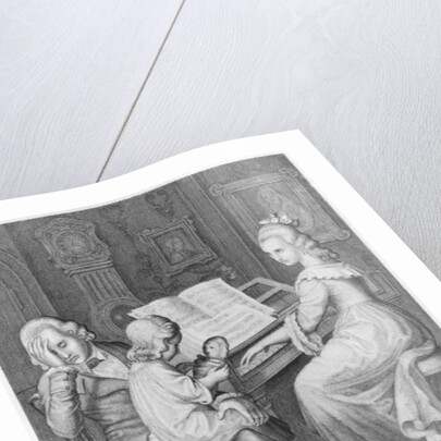 Illustration from 'The Sorrows of Werther' by Johann Wolfgang Goethe engraved by Xaver Steifensand by Hans Bendel